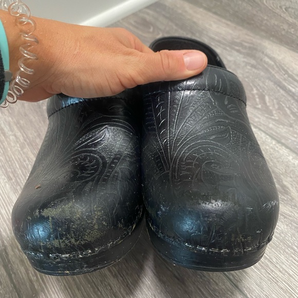 Dansko Tooled Leather Clogs - Picture 6 of 6
